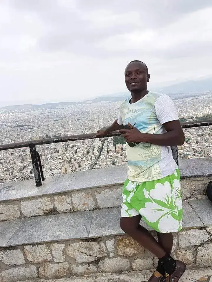 Looking over a city while travelling
