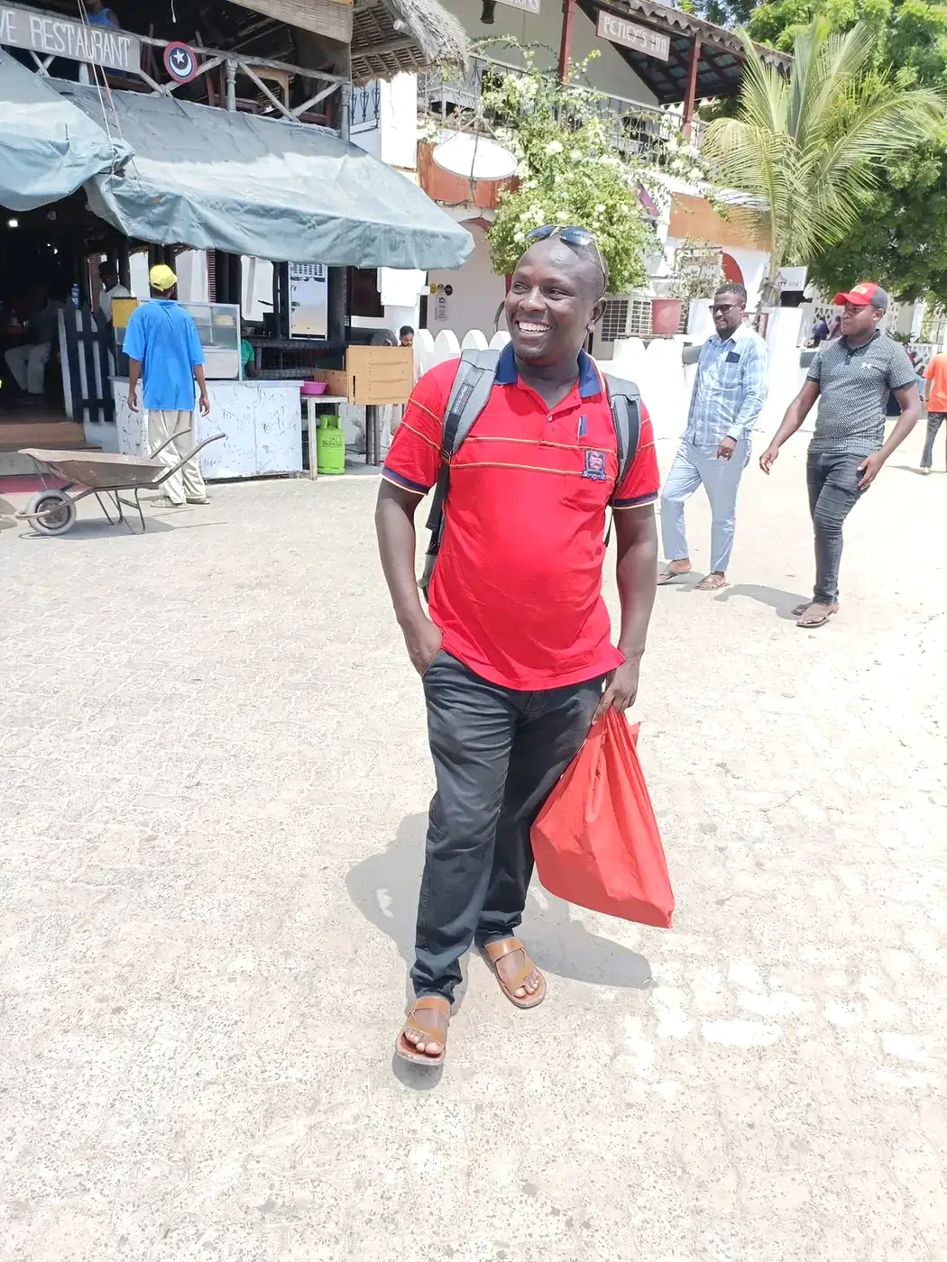 Waithaka Ndegwa while travelling