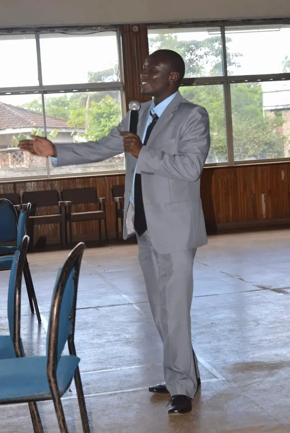 Waithaka Ndegwa speaking at an event